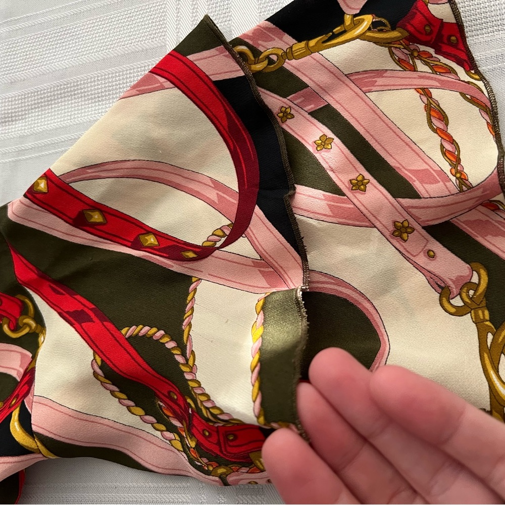 Zara Scarf Print Mini Dress - Picture 2 of 4